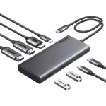 محطة إرساء يو جرين 8 في 1 بمنفذ USB-C شاشة مزدوجة 4K HDMI, DisplayPort, USB 3.2 - يوجرين